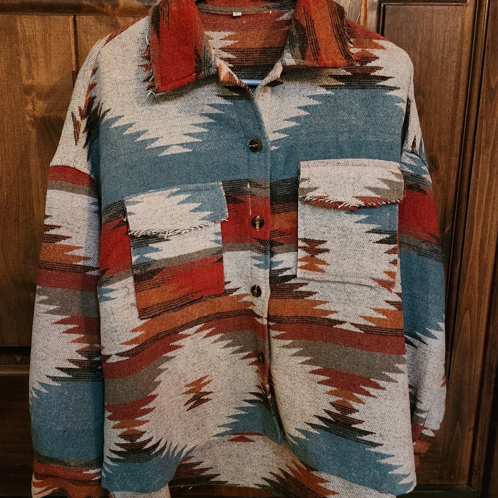 Southwestern Patterned Jacket - image 1